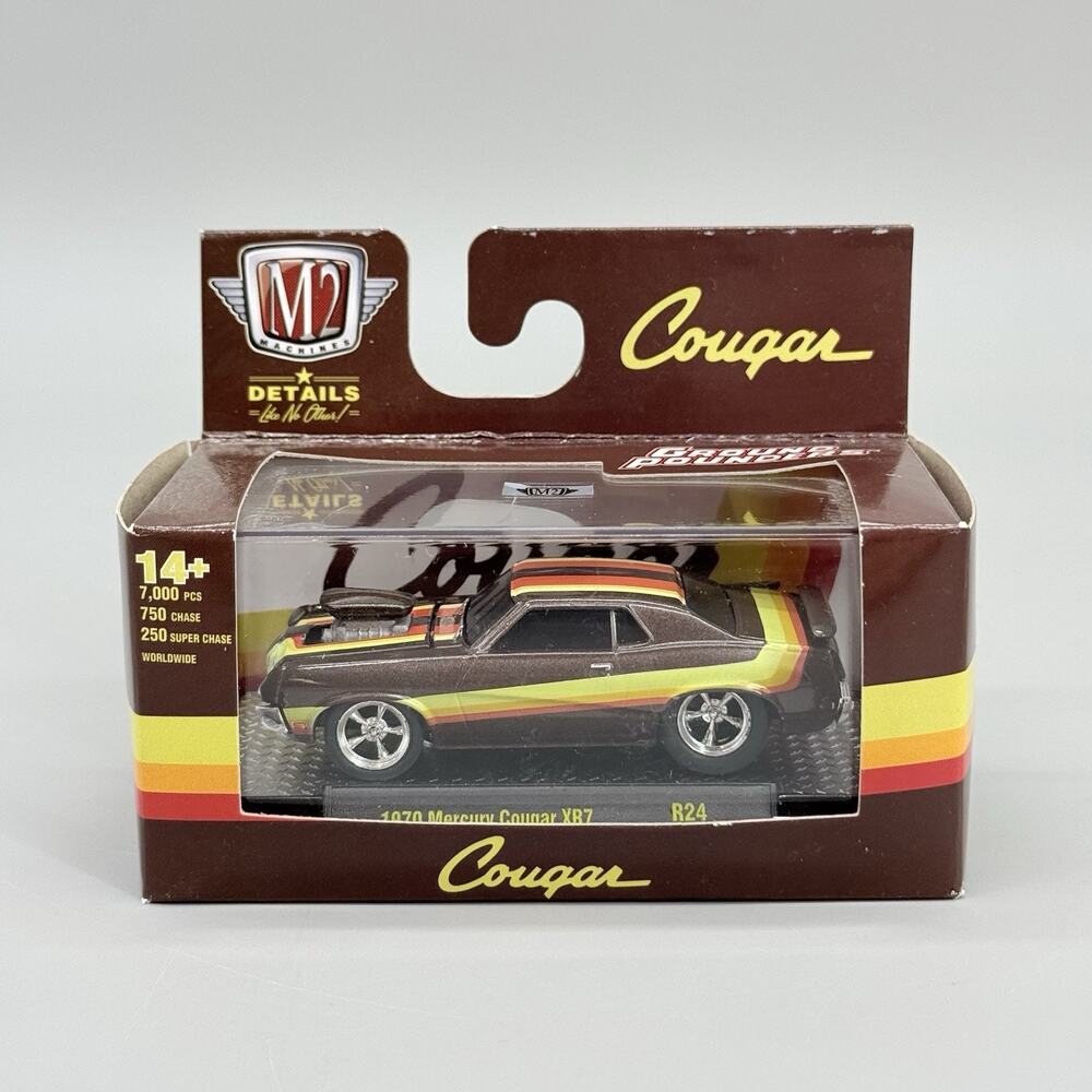M2 Machines 1970 Mercury Cougar XR7 Ground Pounders R24 Limited Diecast 1/64